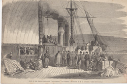 Deck of the French Transport, 'L'Euphrate,' Off Messina